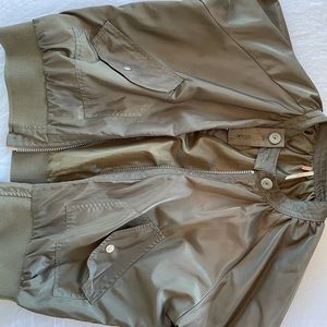 Free People Green Bomber Jacket